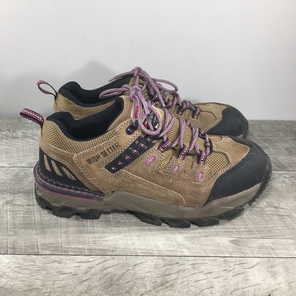 Irish Setter 83202 Hiker Hiking Backpacking Leather Women Aluminum Toe Boots 9.5